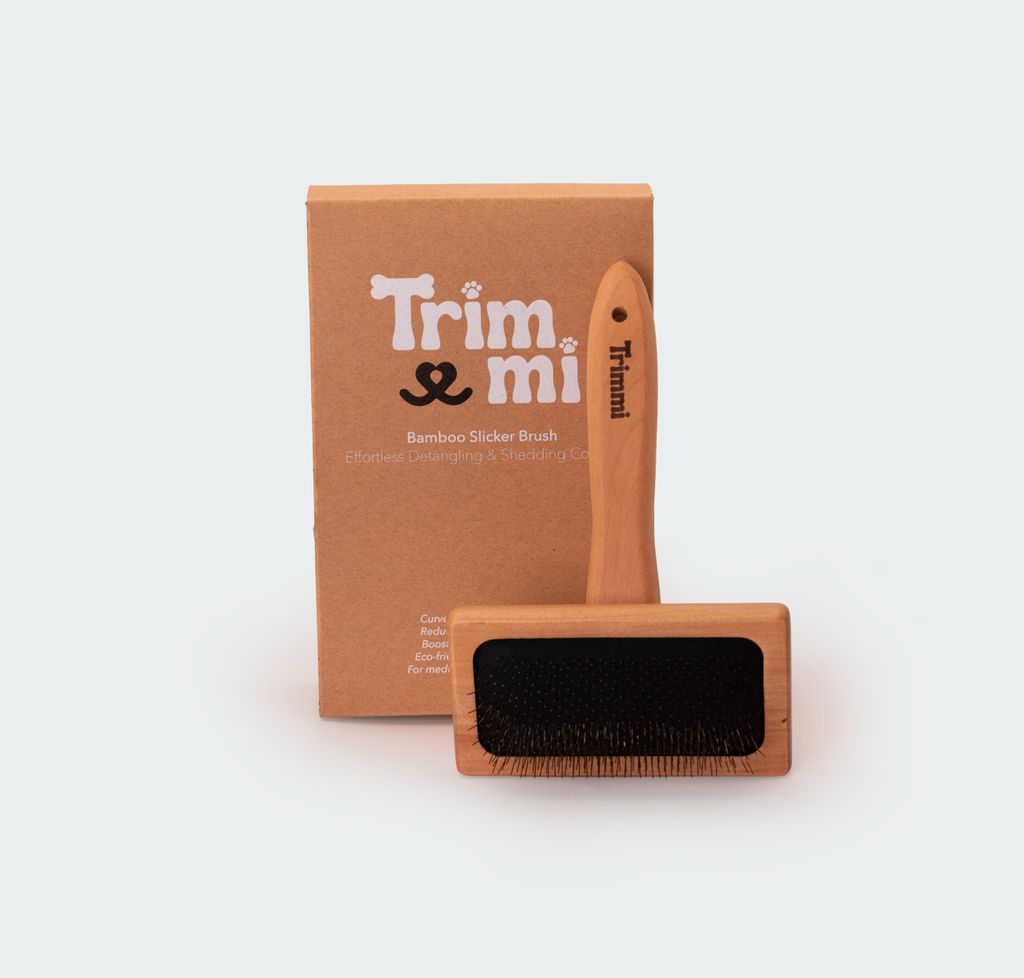 Trimmi Bambus Slicker Bürste – Sanftes Fellpflege für Hunde Produktbild 