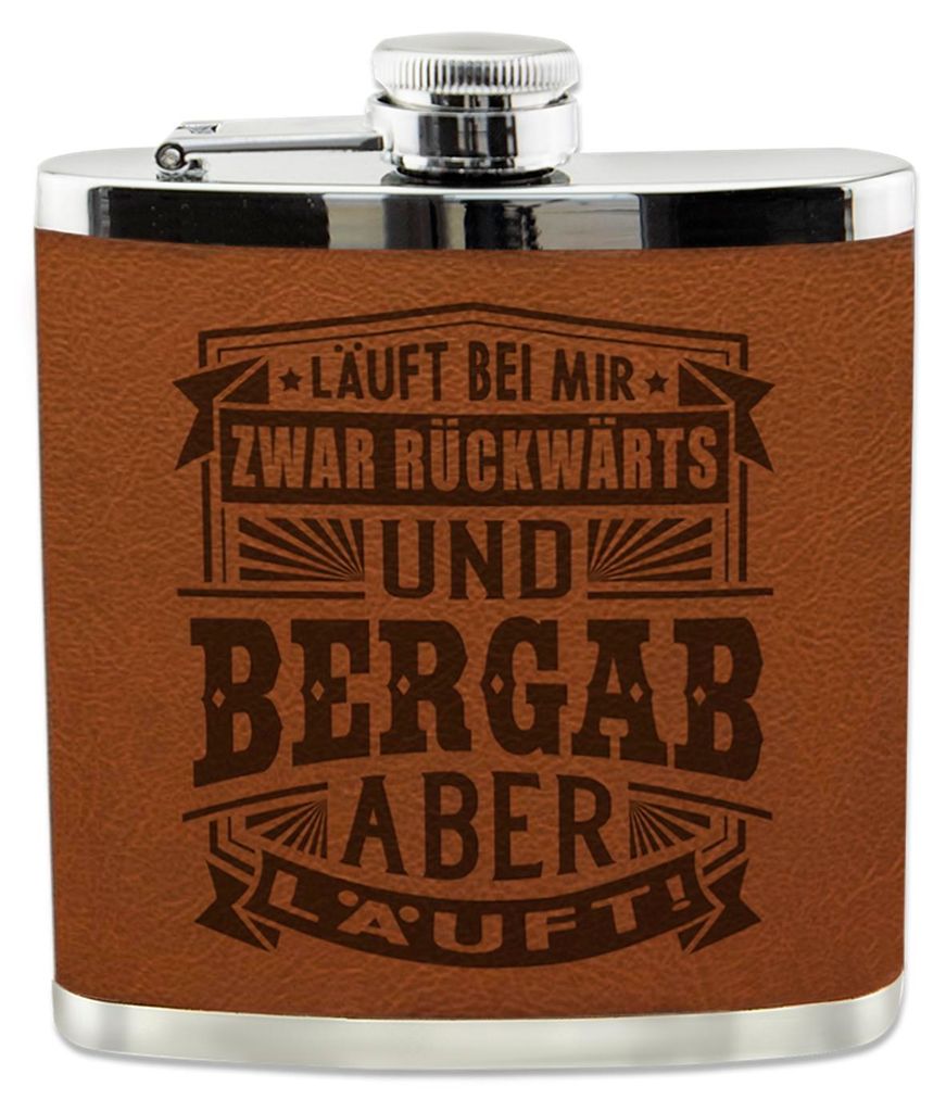 Echter Kerl Flachmann läuft bei mir