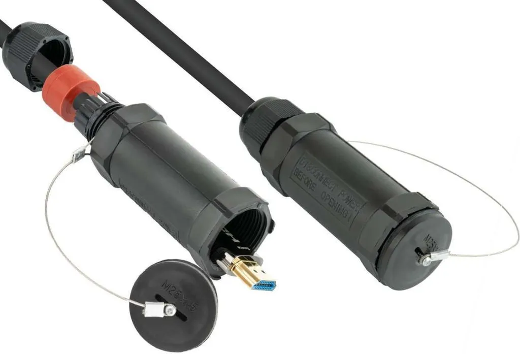 Câble HDMI 2.0b AOC Hybride Python - Armé Acier et Gaine TPU de 10m