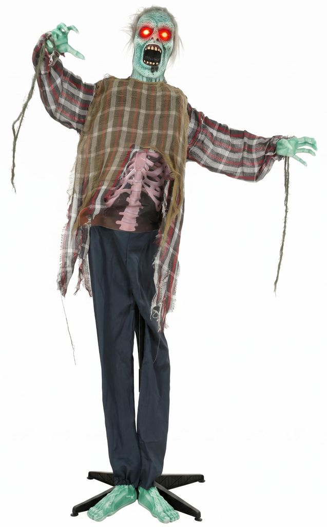 HOMCOM 170 cm Animierter Halloween-Zombie mit Sound- und Produktbild 