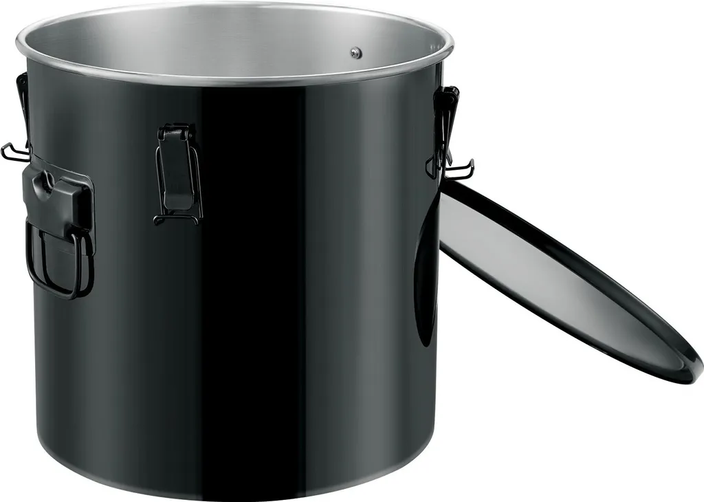 Contenitore per lo smaltimento dell'olio di friggitrice da 30 litri, secchio per olio di friggitrice in acciaio inox, rivestimento antiruggine, contenitore per il trasporto dell'olio con coperchio, sacchetto filtrante per il filtraggio dell'olio di cottura caldo, nero - 11