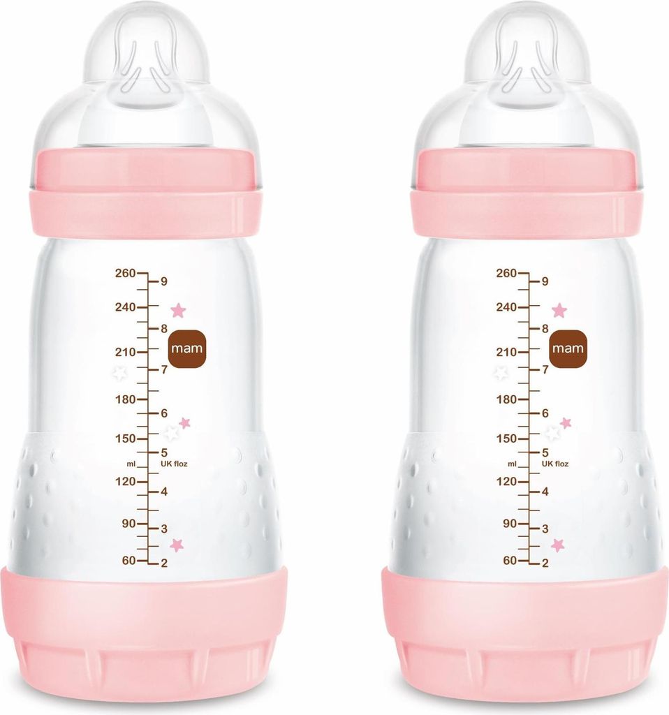 Mam Baby Anti-Kolik-Flasche Rosa 260 ml