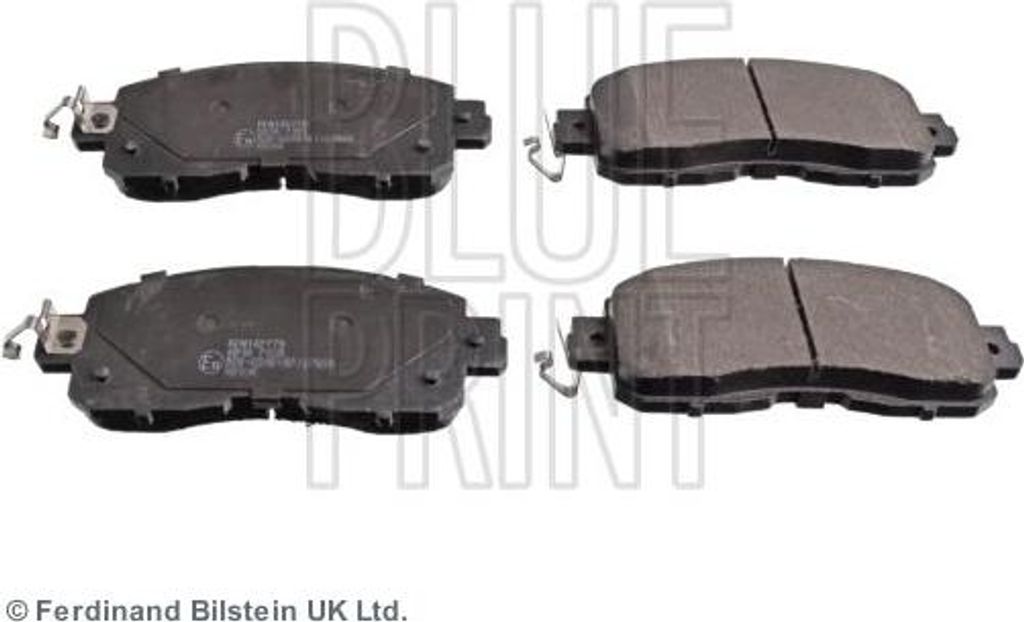 BLUE PRINT ADN142179 Bremsbelagsatz, Scheibenbremse OE D10603TA0A kompatibel mit Leaf