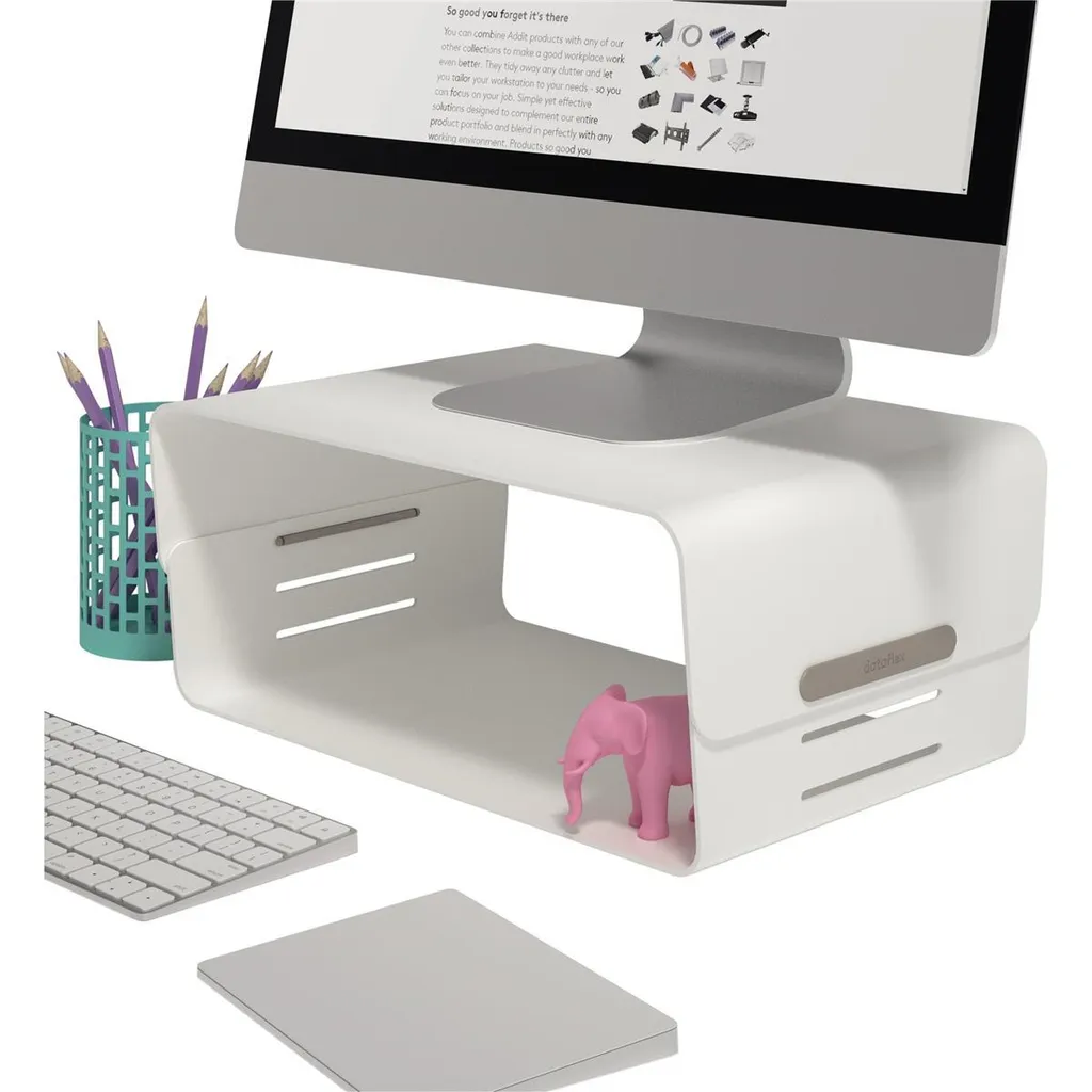 Support de moniteur Bento 45.120 ws Dataflex pour bureau ergonomique
