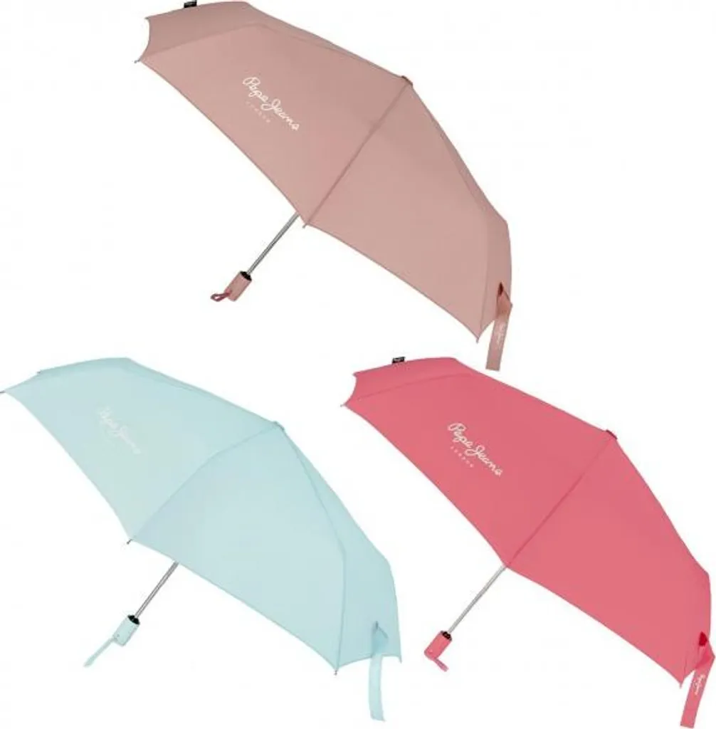 Parapluie Anti-Vent Pepe Jeans Rosa 74685PS Automatique Compact Durable