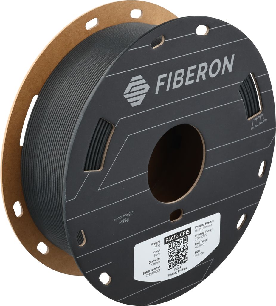 Fiberon™ PA612-CF15, kolor: czarny, rozmiar filamentu: 1,75 Zdjęcie produktu 
