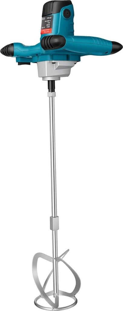 Elektrisches Handrührwerk für Beton/Mörtel - XY-168 - 2100 W - 0–800 U/min - 6 Gänge - M14-Aufnahme - 220 V/50 Hz - EU-Stecker - Blau