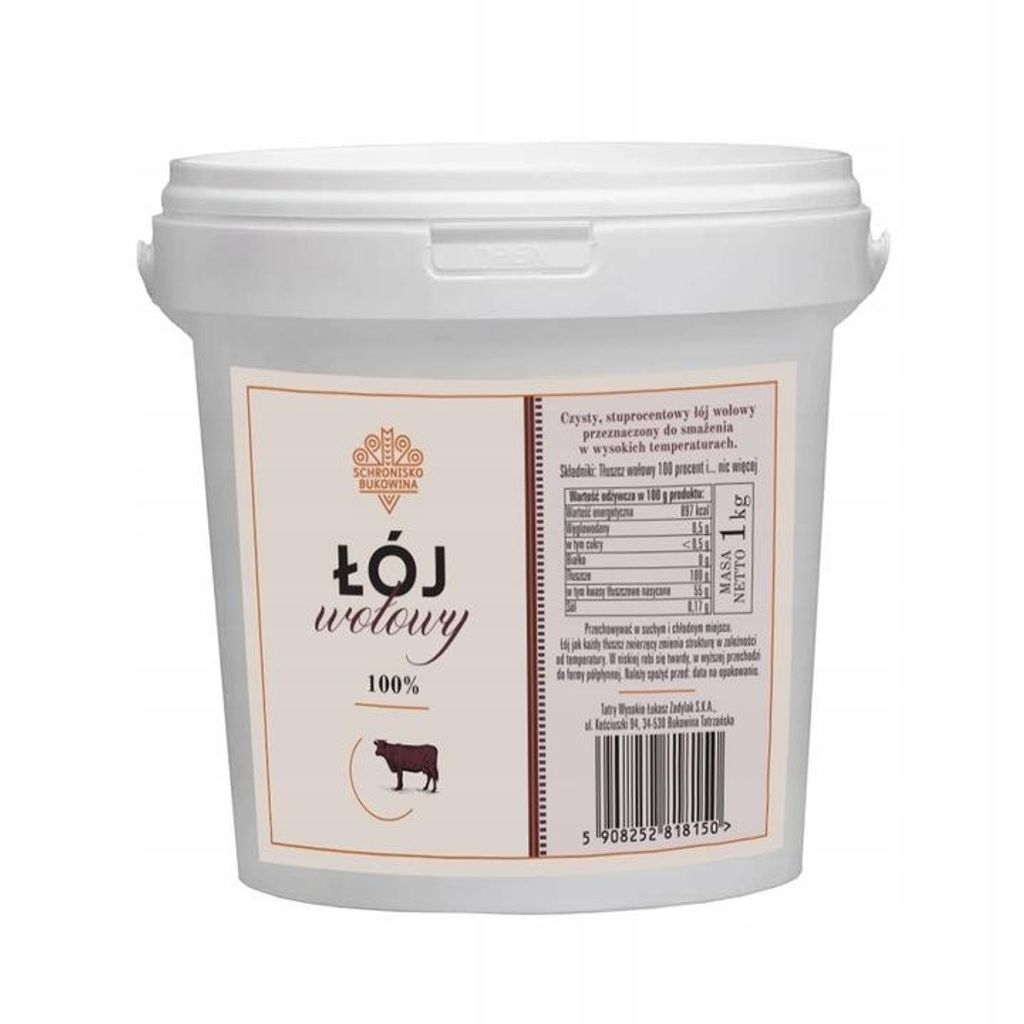 Łój wołowy 1 kg - Schronisko Bukowina Zdjęcie produktu 