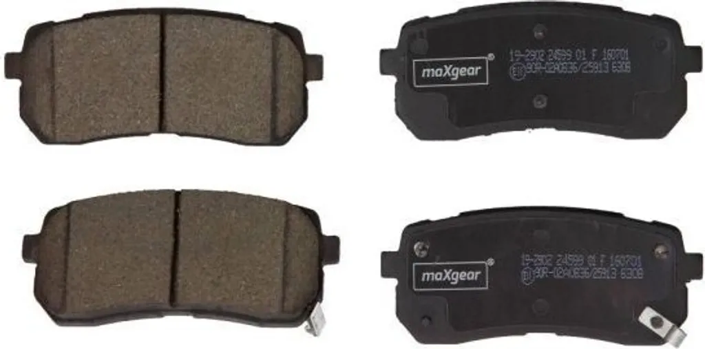 Plaquettes de frein arrière MAXGEAR 19-2902 pour iX55 et Sorento III