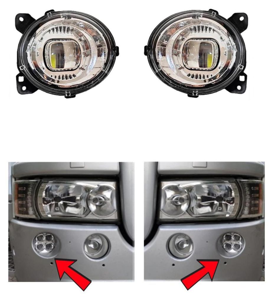 Set completo di fari LED inferiori esterni – abbaglianti Immagine del prodotto 