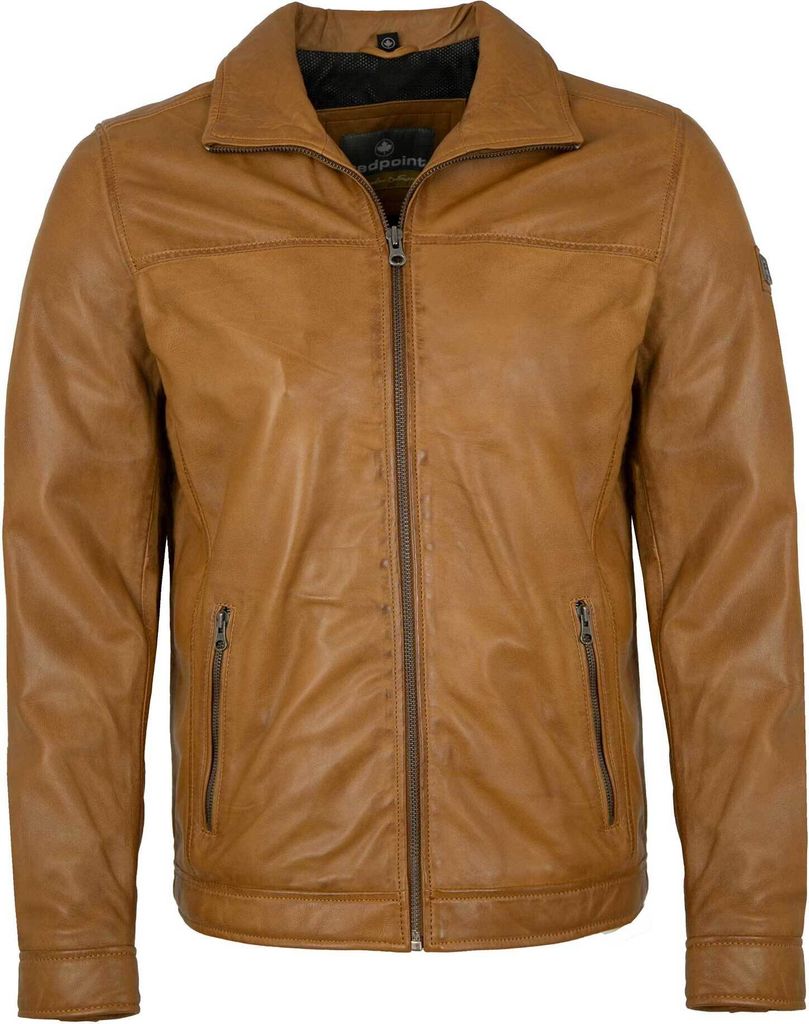 Redpoint - Herren Lederjacke Lammnappa haselnuss : 54