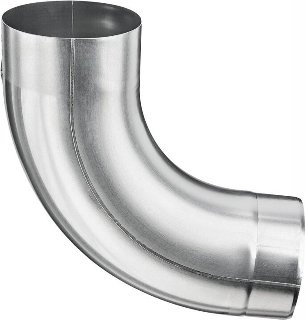 Titanzink Fallrohrbogen mit Einzug rund DN100 / 85° Grad