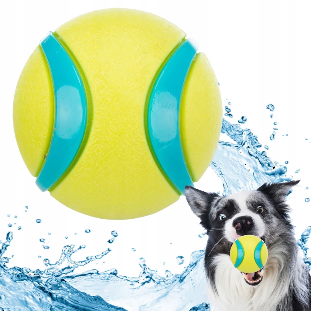 Gioco Cane Palla TPR 6cm Lime/Petrol: Design Ergonomico e Duraturo