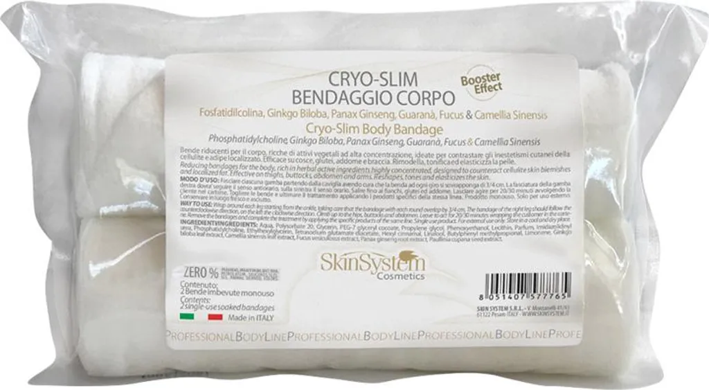 Bandage Corps Cryo-Slim SkinSystem - Effet Froid Intense et Amincissant