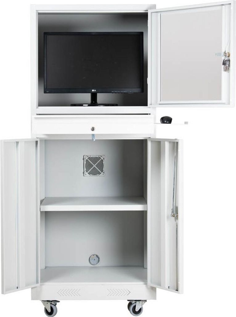 Gürkan PC-Schrank grau Produktbild 