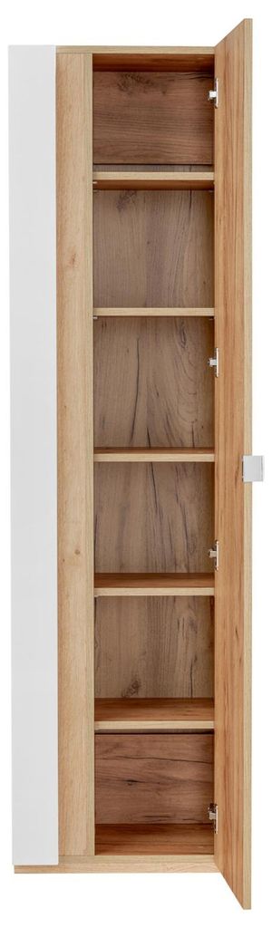 Design Badezimmer Möbel Bad 6 tlg. Set Garnitur Schrank Waschbecken Beleuchtung