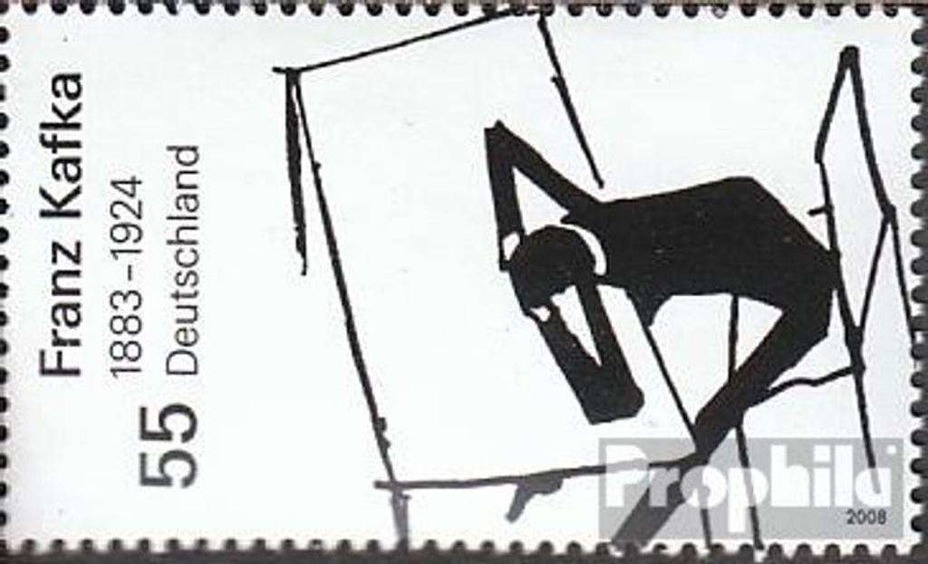 Briefmarken BRD (BR.Deutschland) 2008 Mi 2680 (kompl.Ausg.) postfrisch Kafka
