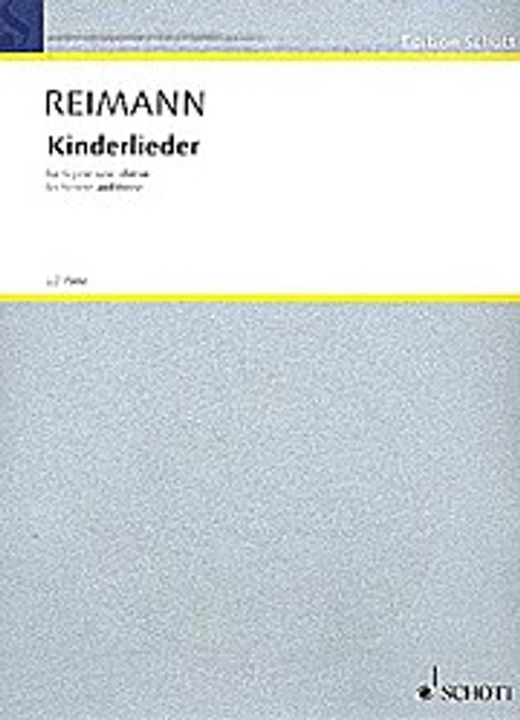 Kinderlieder : für Sopran undKlavier nach Gedichten von