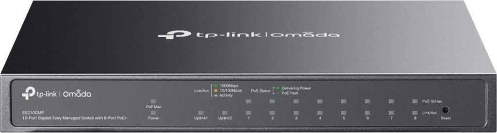 TP-Link Omada Switch 8x GE ES210GMP 8-Port PoE+ Immagine del prodotto 