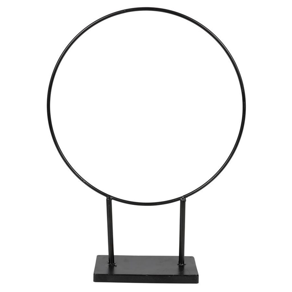 Metall Dekoständer RING - 38 x 28 cm - Metall Deko Ring mit Produktbild 