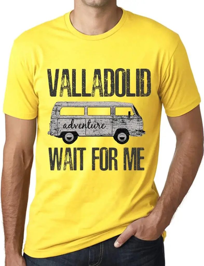 Herren Grafik T-Shirt Abenteuer warten auf mich in Valladolid – Adventure Wait For Me In Valladolid – Öko-Verantwortlich Vintage Jahrgang Kurzarm