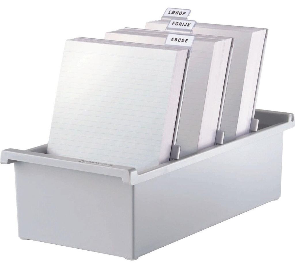 HAN Fichier, A5 vertical, pour 1.300 cartes, gris clair Image du produit 