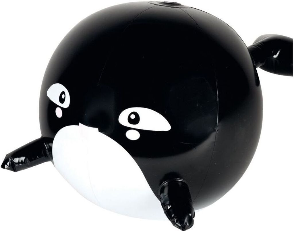 Wassersprinkler Orca Fontäne Wasserball Wasserspritze Wasserspielzeug Spritzball