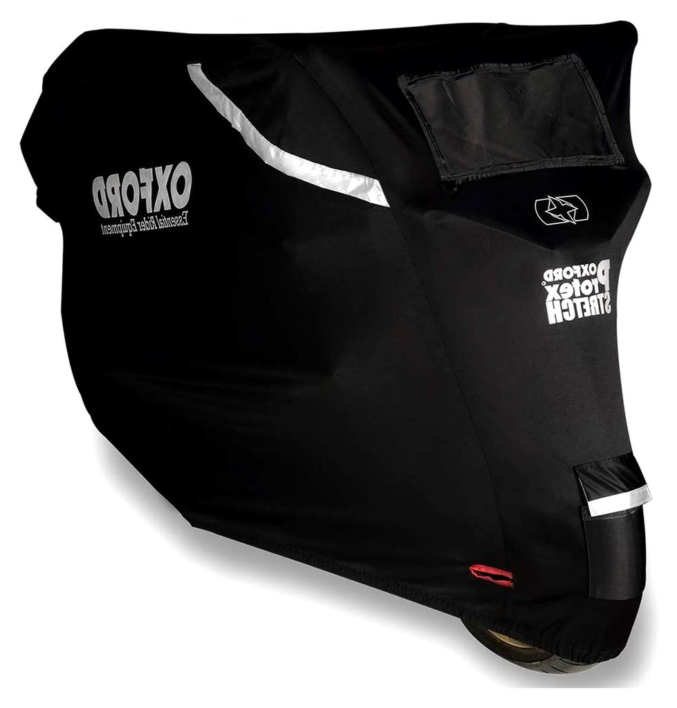 Motorradabdeckung schwarz