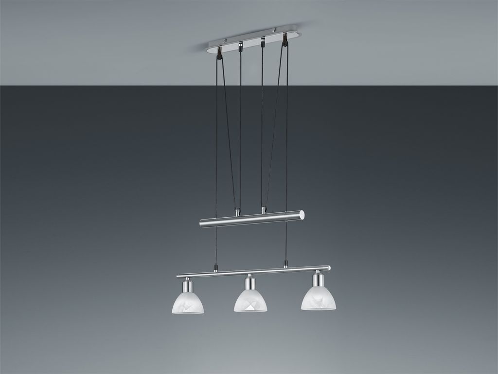 Höhenverstellbare LED Zugpendelleuchte 3-flammig für Produktbild 