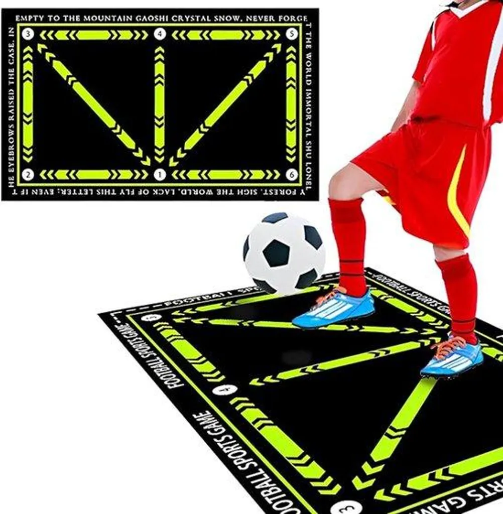 Tapis d'entraînement de foot pliable pour progresser au dribble à la maison