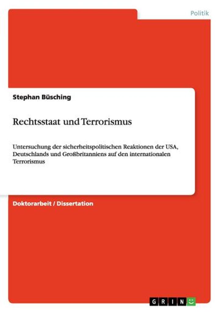 Rechtsstaat und Terrorismus