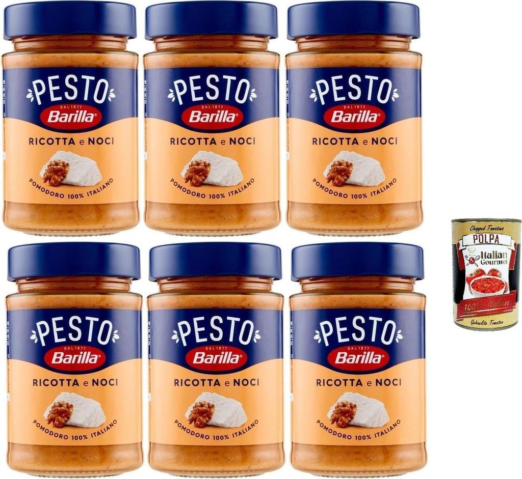 Barilla Pesto Ricotta e Noci, Italienische Nusspesto-Sauce Produktbild 