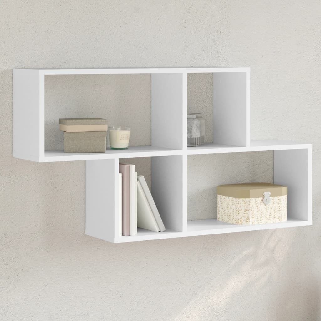 Maison Exclusive - Wandregal Weiß 100x20x53 cm Holzwerkstoff