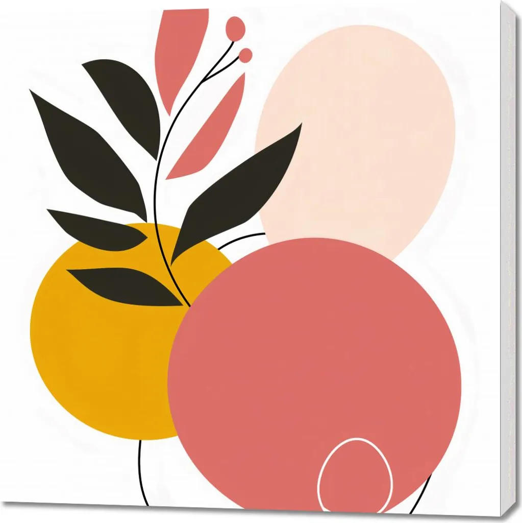 Collezione d'Elite: Quadro Astratto 90x90 Purezza Rinfrescante
