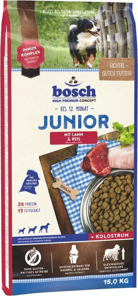 Bosch 15kg Junior Jehněčí s rýží Obrázek produktu 