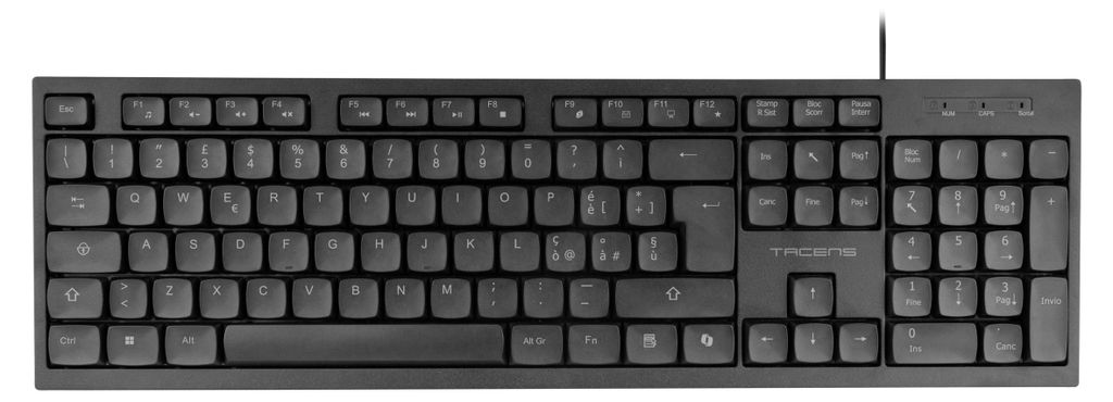 Tacens Anima AK02, Komplettes PC-Tastatur, Kompaktes Produktbild 