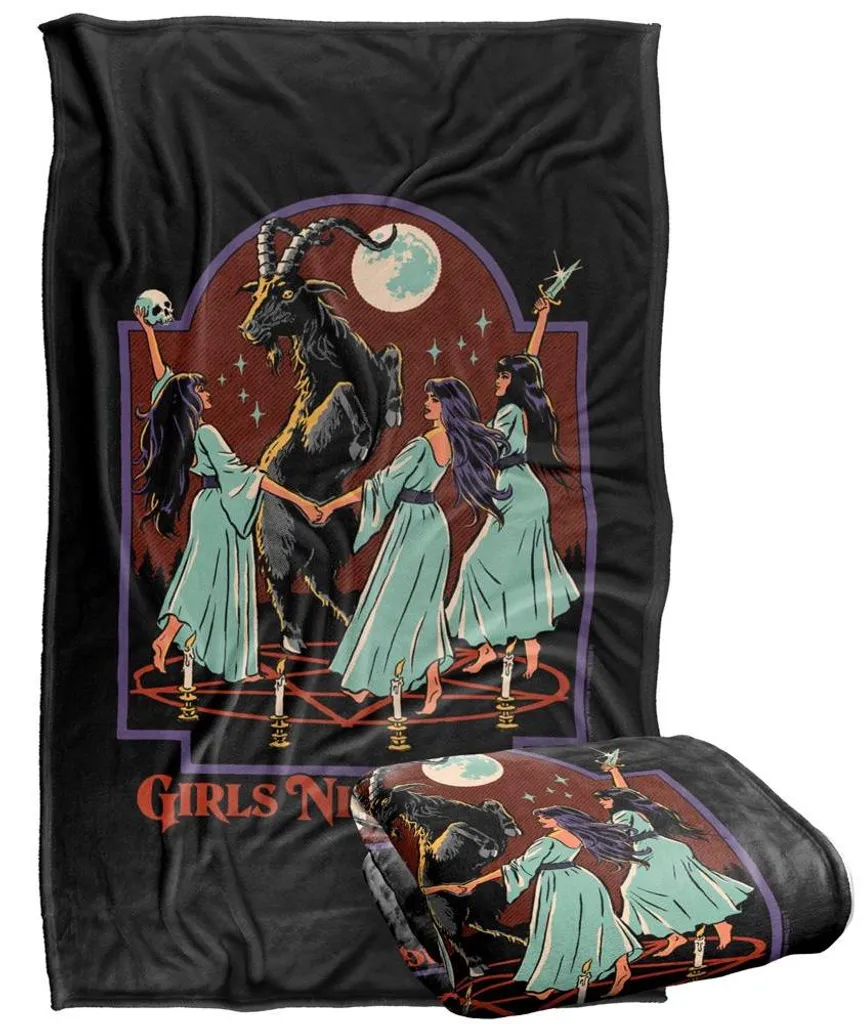 Couverture Chaude et Anti-Frissons Steven Rhodes - 152x127 cm Noir