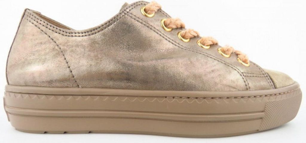 Paul Green almond champagne sportlicher Schnürer Beige in Gr. 37.5