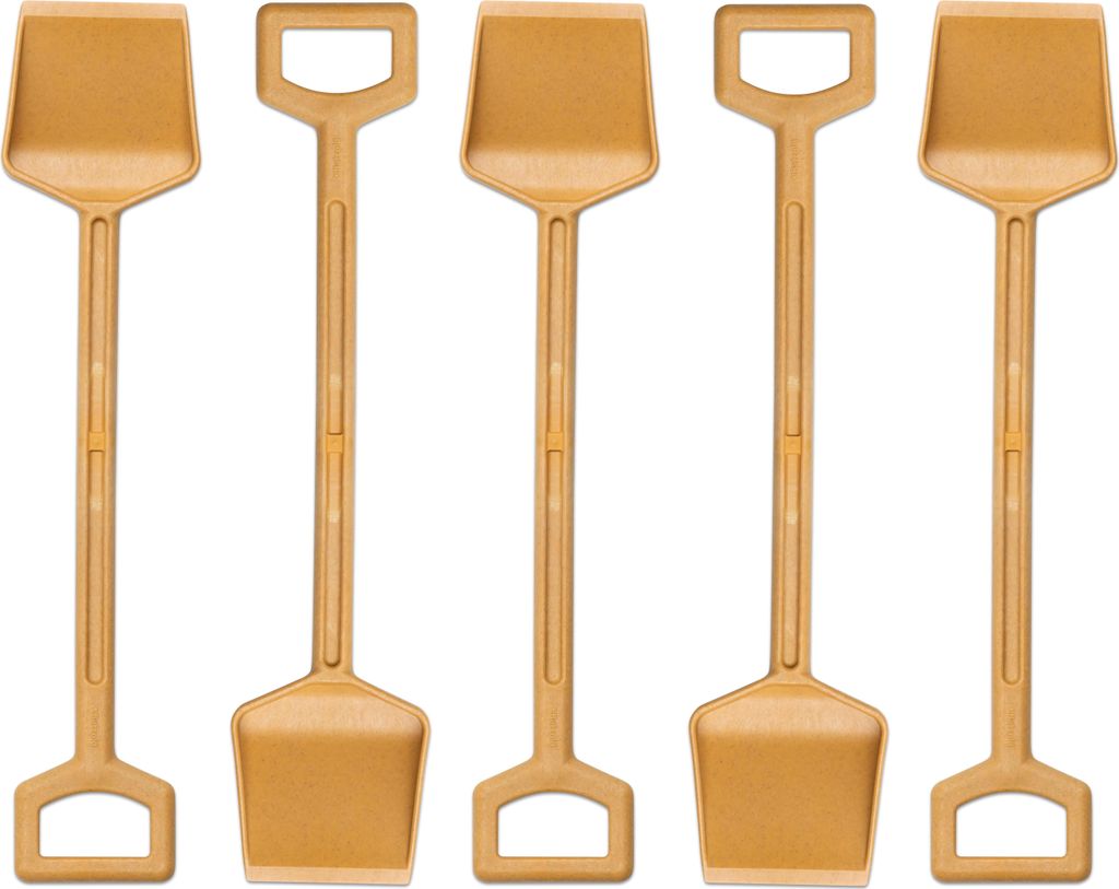 Betzold Spaten aus biobasiertem treeNside-Material, Farbe: curry, Setgröße: 5 Stück