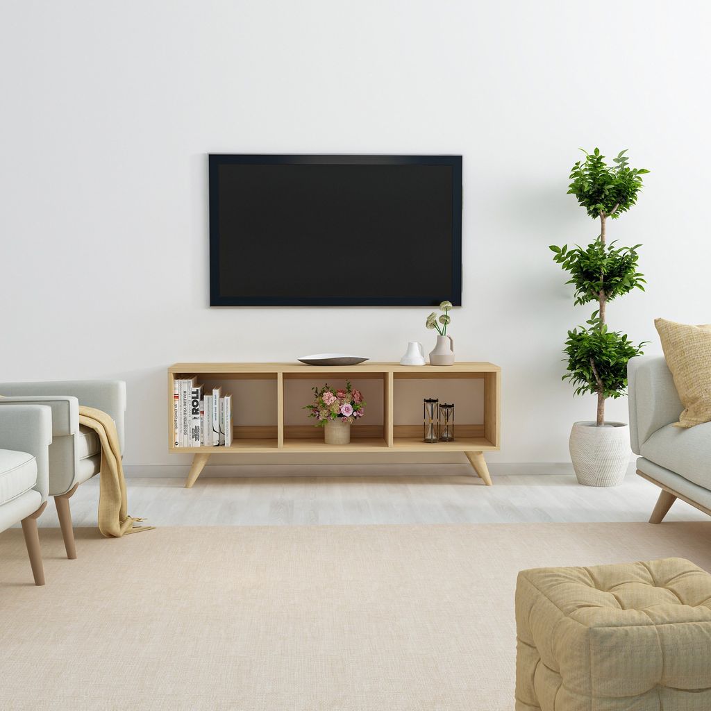 Skye Decor, Tina - Sapphire, Fernsehtisch, Saphir, 100 % MELAMINBESCHICHTETE SPANPLATTEN, 120 x 29,6 x 48,2 cm