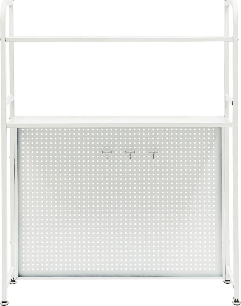 Schreibtisch Organizer - Aufbewahrungsregal - Rostbeständig - Große Kapazität - Tischregal - Für Wohnzimmer/Schlafzimmer/Küche - Weiß