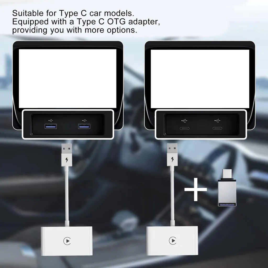 Dongle CarPlay sans fil boîtier de conversion rapide auto pour iPhone - 4