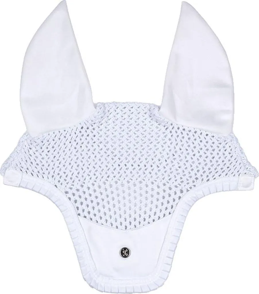 Ps Of Sweden Ruffle Bonnet anti-mouches Blanc Full - Protection Équitation