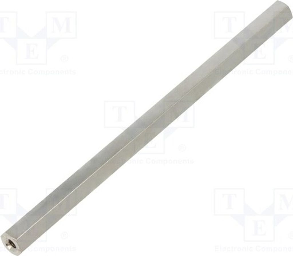 10x Distanzmuffe mit Gewinde Innengew: M3 sechskant 100mm Messing 115X100 Distanze