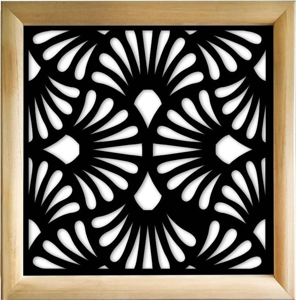EVENTAILS - Moduli Decorativi in holz e PVC 73x73 cm schwarz