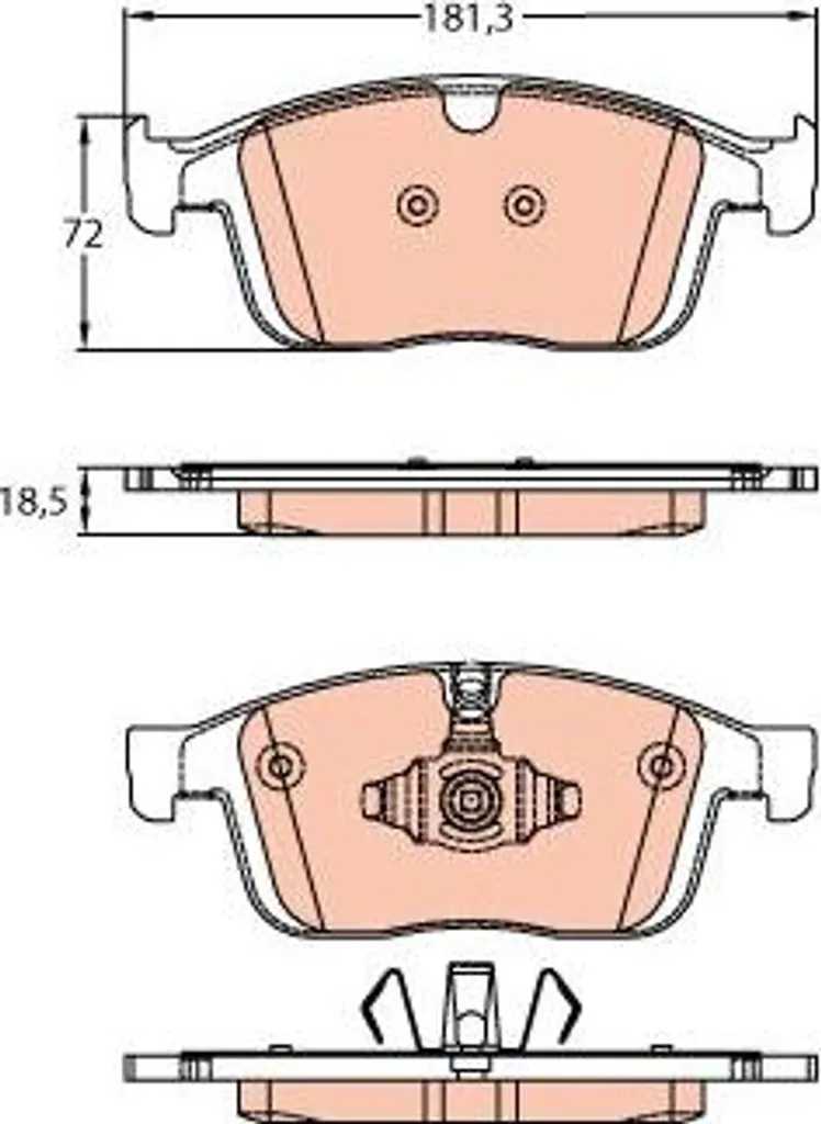 Plaquettes de frein à disque pour XC60 - Kit complet TRW GDB2146
