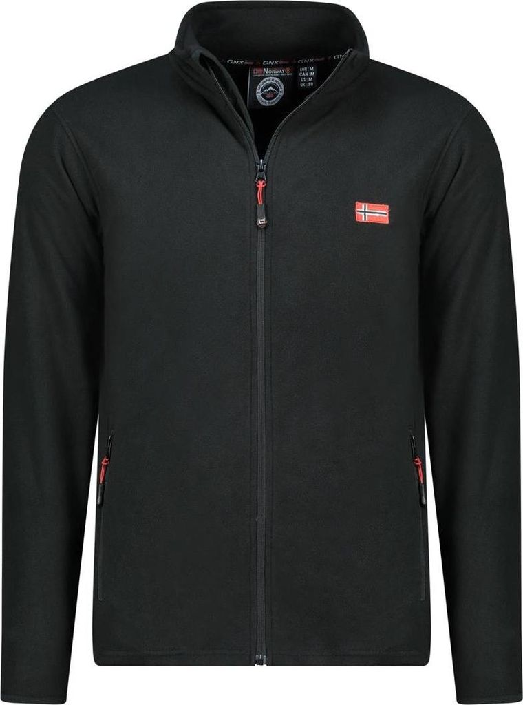 Geographical Norway Herren Fleece-Sweatshirt Schwarz WY6430H/GN-Black Grösse M