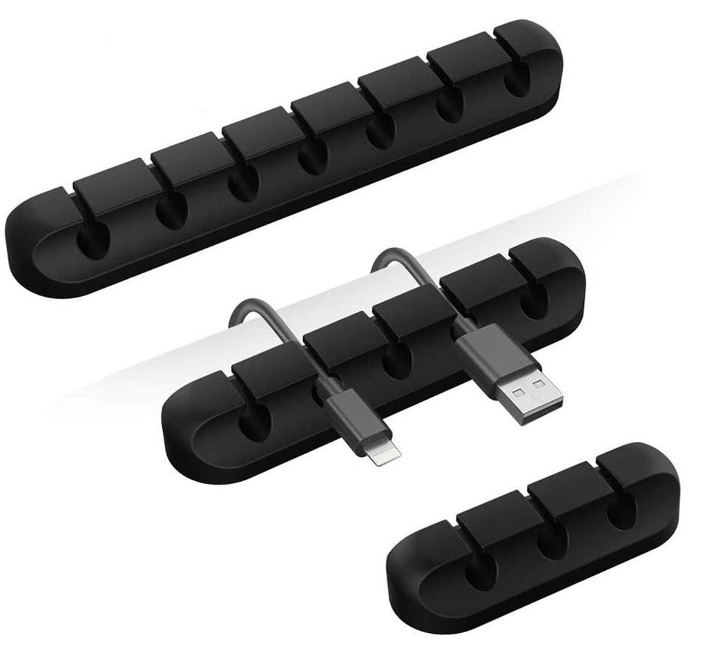 Kabelclips, Kabelmanagement-Organizer, selbstklebender Kabelhalter zur Organisation von USB-Kabeln/Stromkabeln/Drähten/Kabeln für Zuhause und Bü...