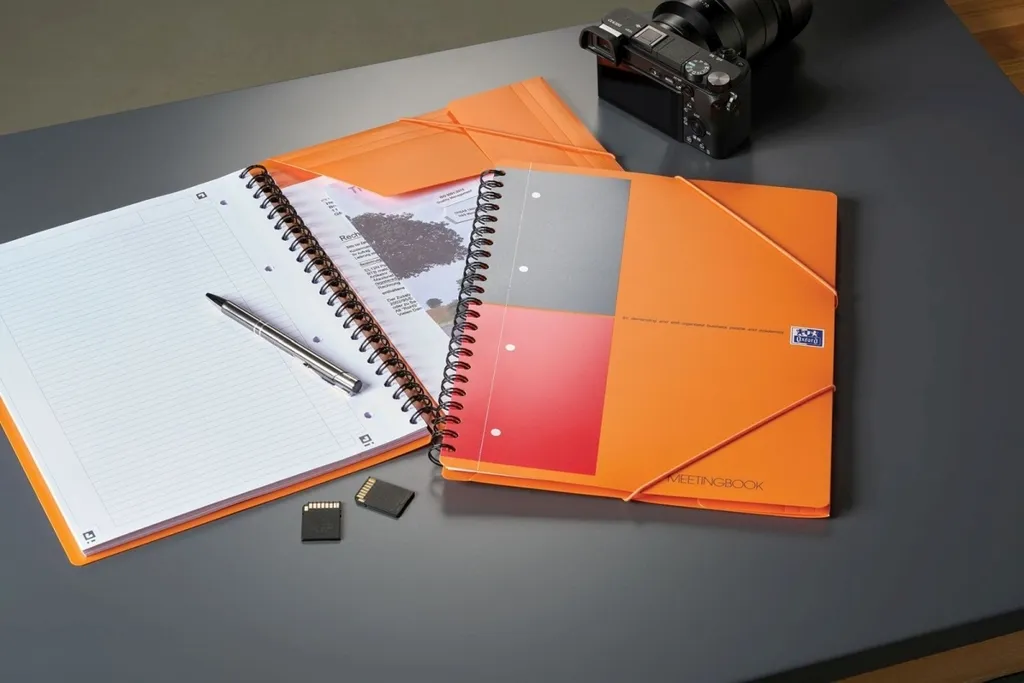 Bloc-notes spirale A4+ ligné Oxford pour organisation et gestion de projet