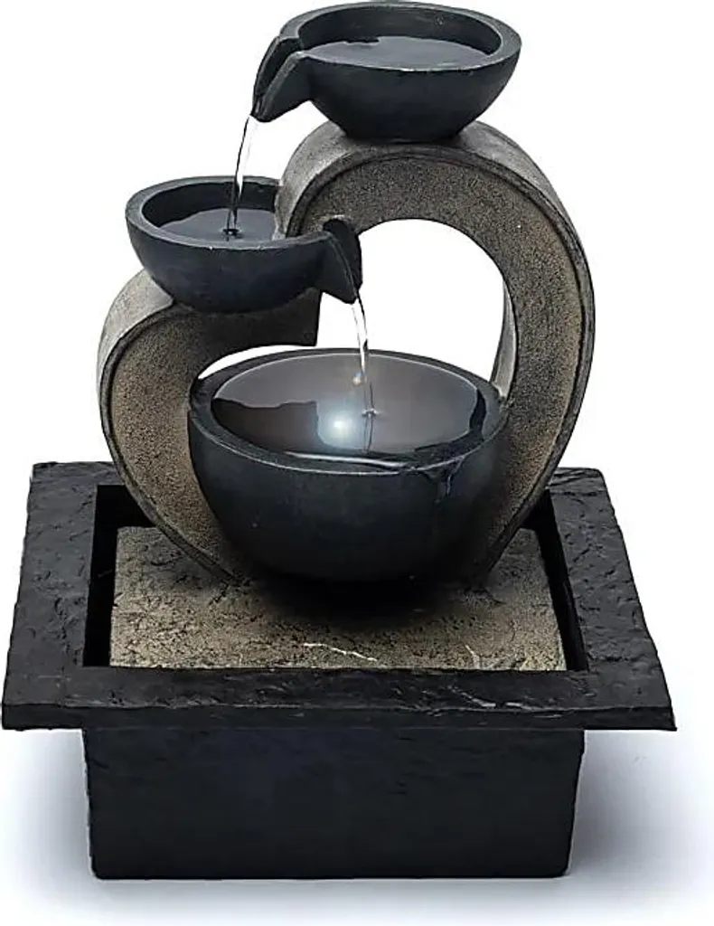 Fontaine de Relaxation Intérieure Coeur - Ambiance Apaisante 26x21 Cm